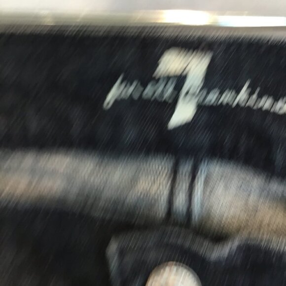 7 For All Mankind Jeans Women's Sz 27 Embellished Pocket Straight Leg Dark Wash - Picture 9 of 10